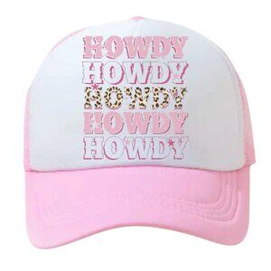 Howdy Western Pink Trucker Hat